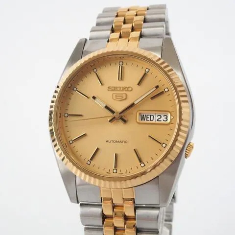 Seiko 5 7S26-3110 36mm Stainless steel Gold