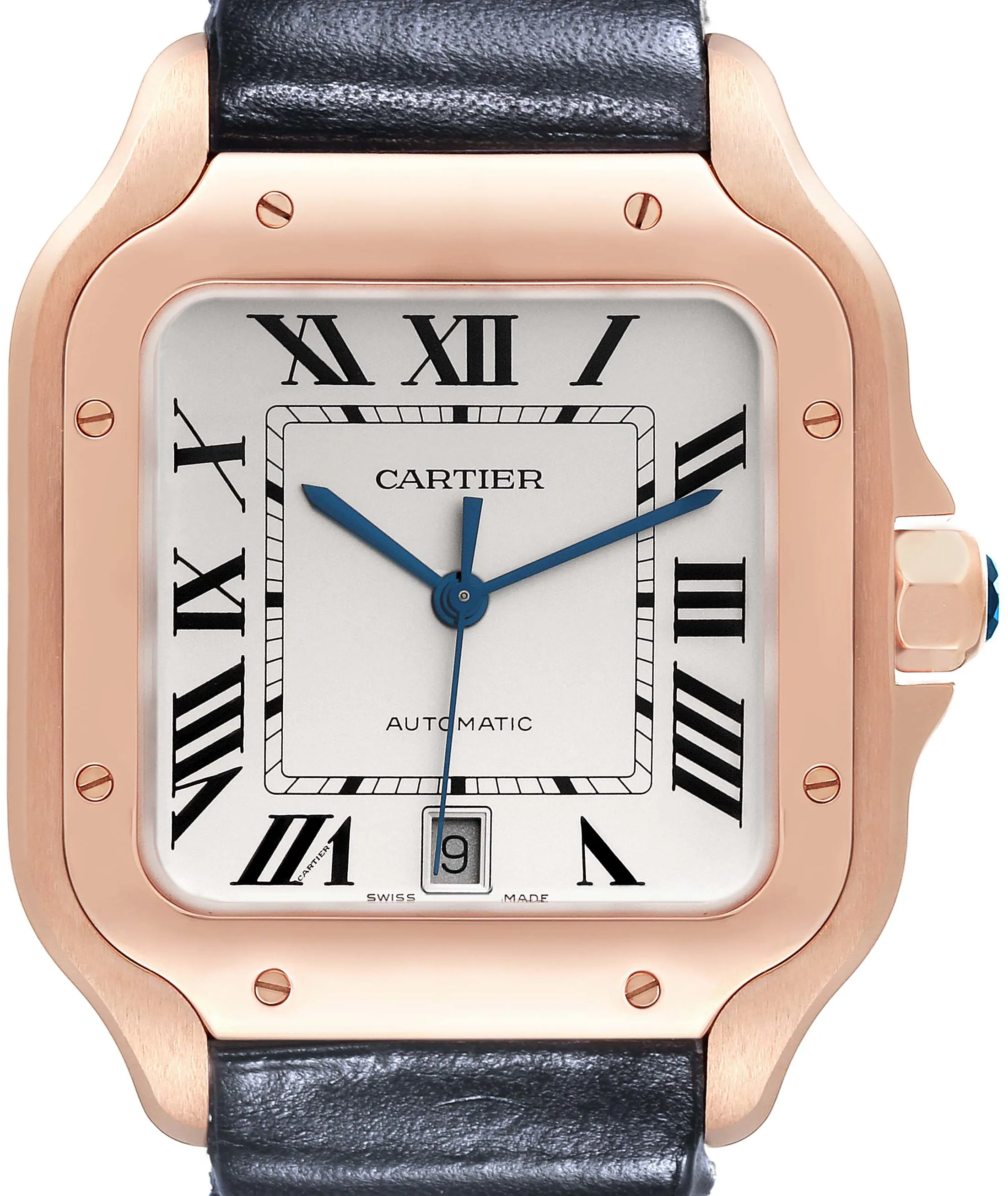 Cartier Santos WGSA0011 40mm Rose gold and 18k rose gold Silver