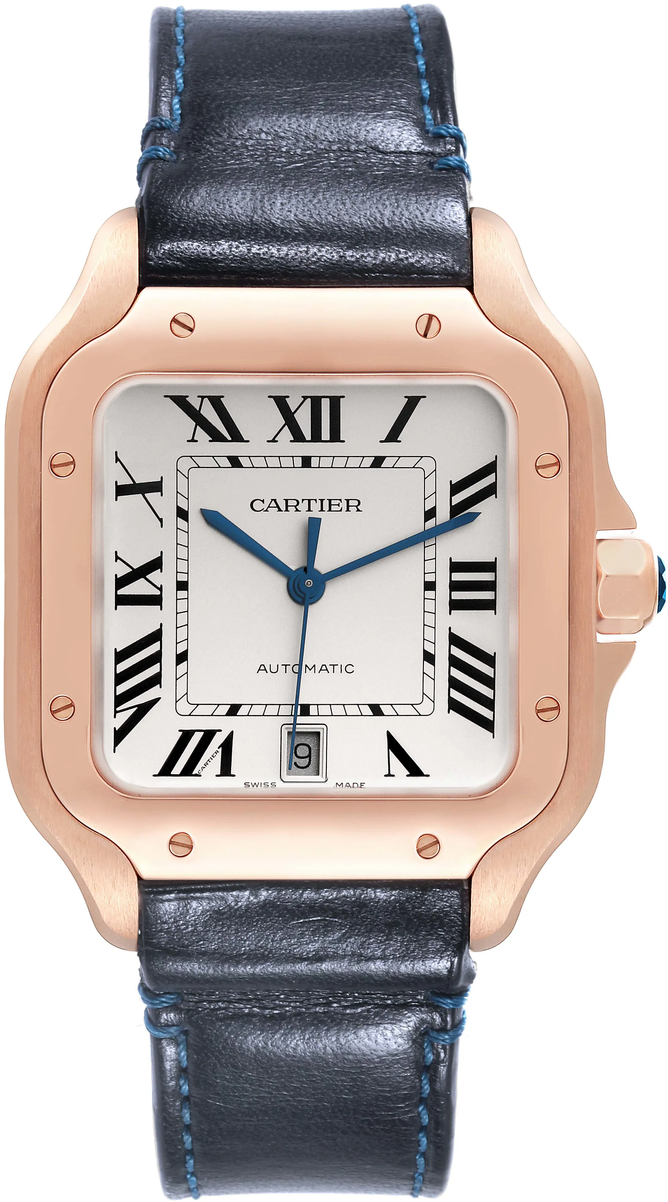 Cartier Santos WGSA0011 40mm Rose gold and 18k rose gold Silver 1