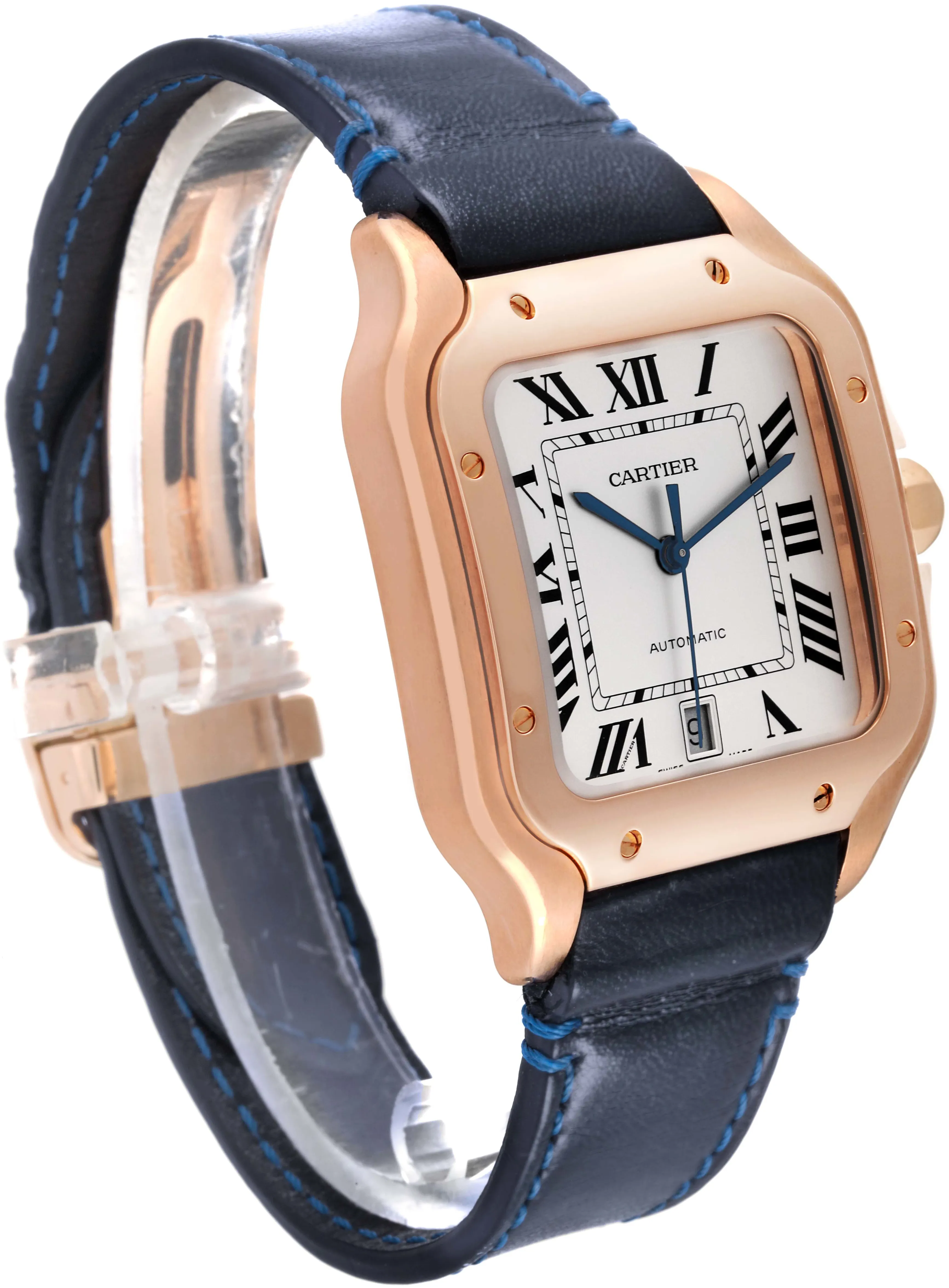 Cartier Santos WGSA0011 40mm Rose gold and 18k rose gold Silver 2