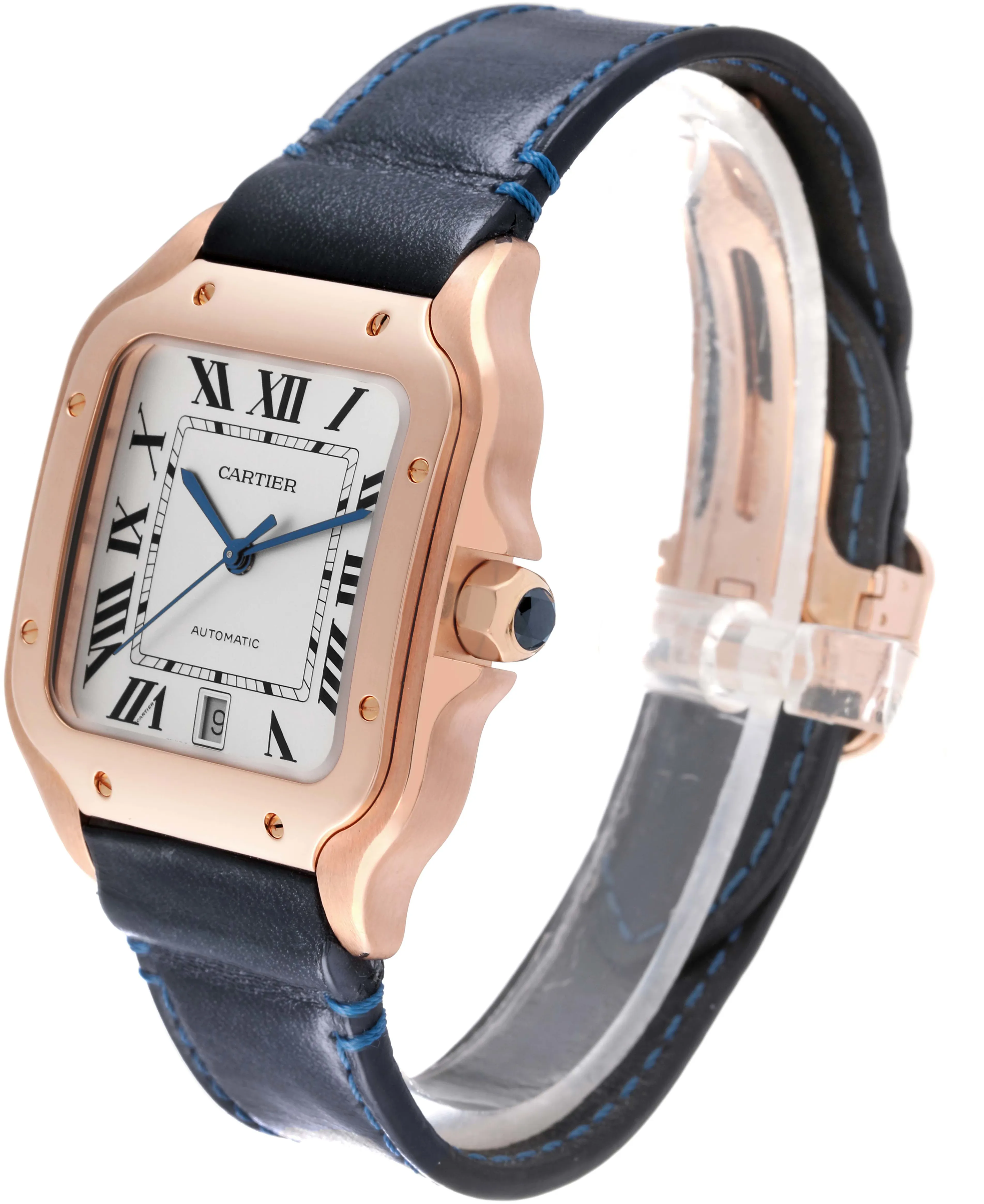 Cartier Santos WGSA0011 40mm Rose gold and 18k rose gold Silver 3