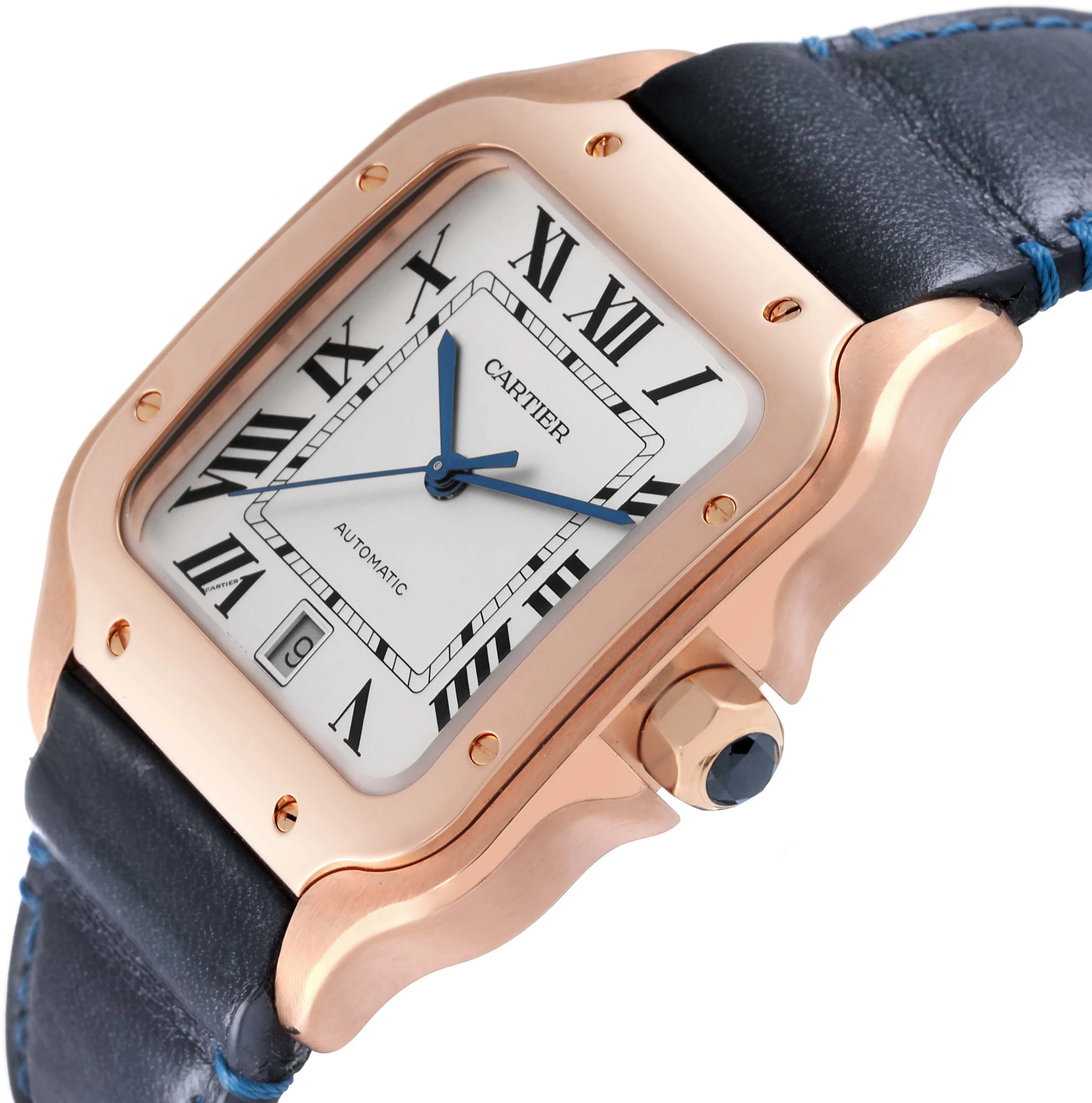 Cartier Santos WGSA0011 40mm Rose gold and 18k rose gold Silver 4