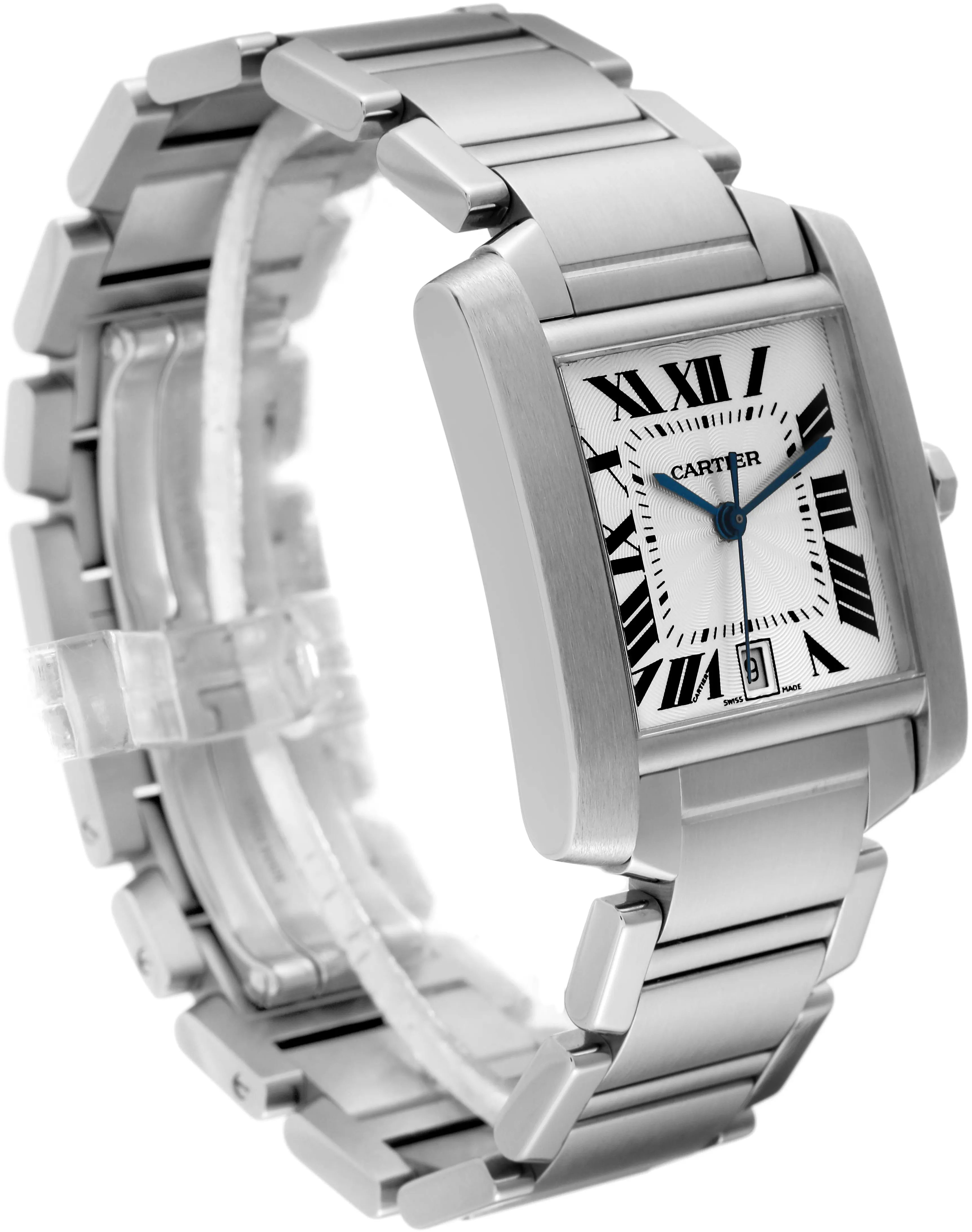 Cartier Tank Française W51002Q3 28mm Stainless steel Silver 2