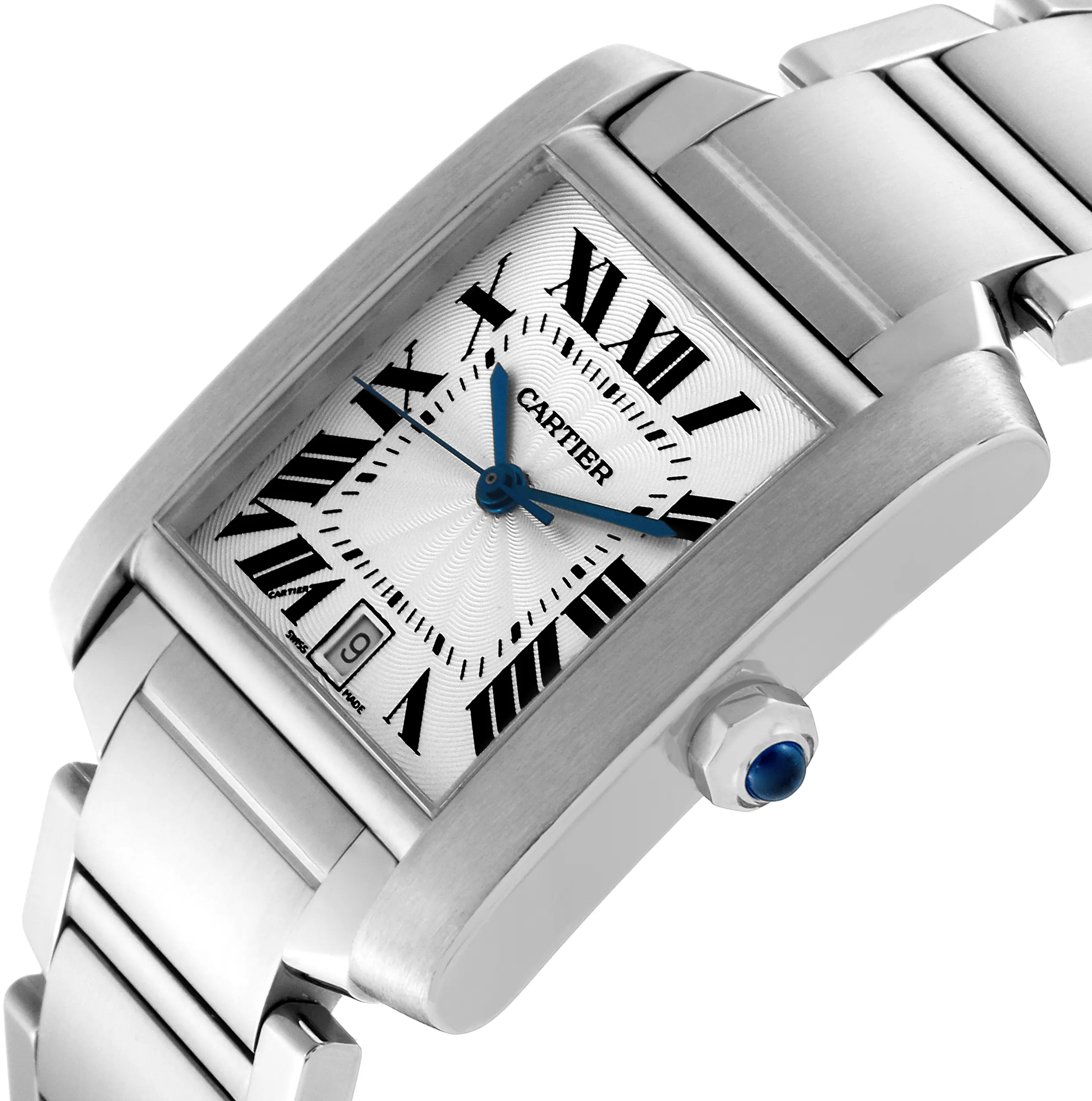 Cartier Tank Française W51002Q3 28mm Stainless steel Silver 4