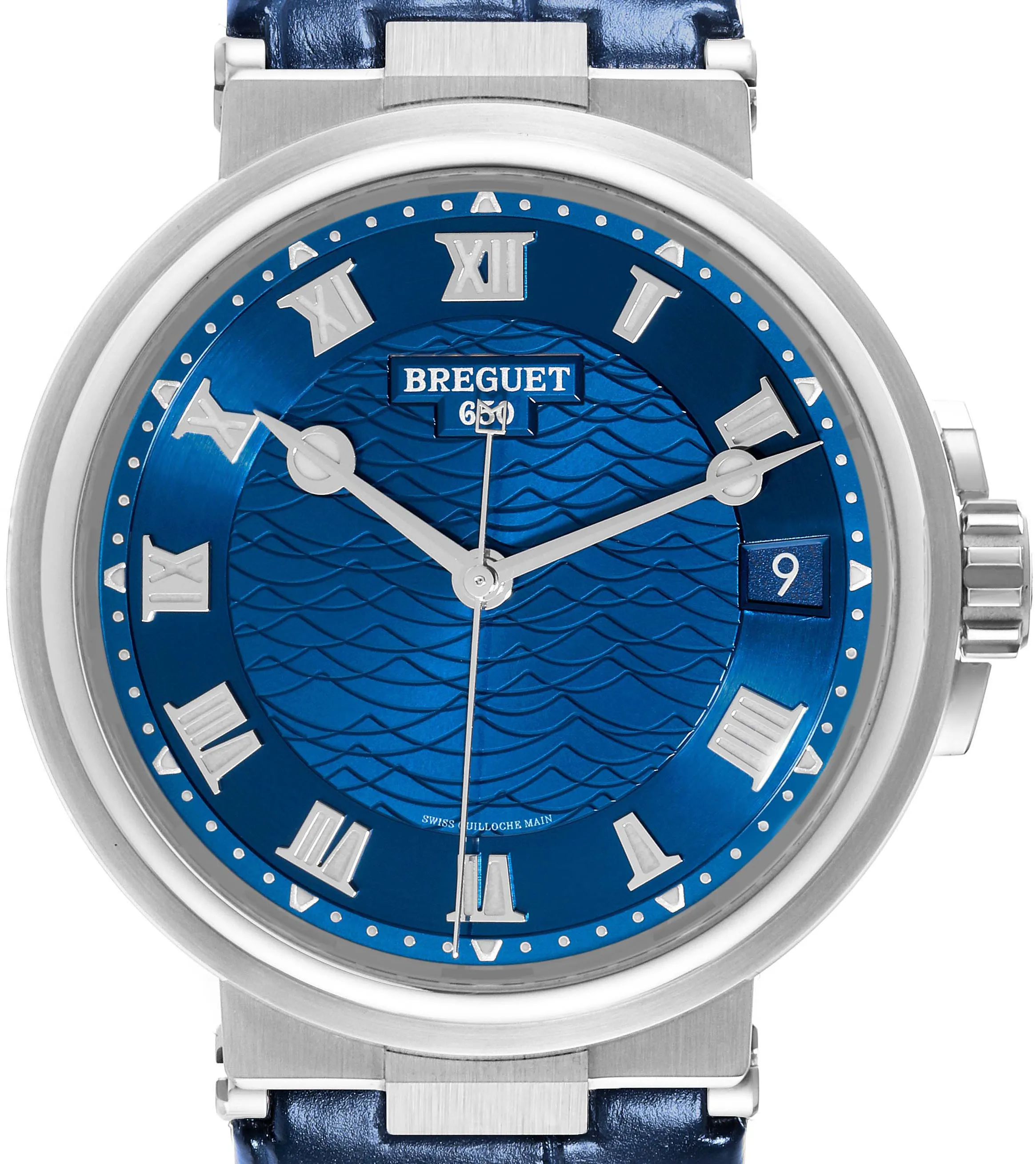 Breguet Marine 5517BB/Y2/9ZU 40mm White gold and 18k white gold Blue