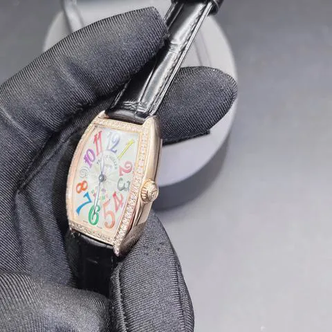 Franck Muller Cintree Curvex 7502 QZ D 29mm Rose gold Silver 2