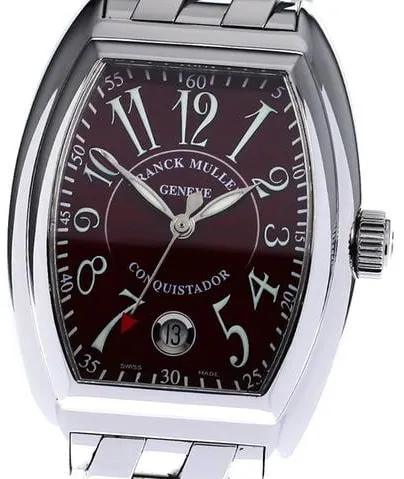 Franck Muller Conquistador 8005 sc 35mm Stainless steel Bordeaux