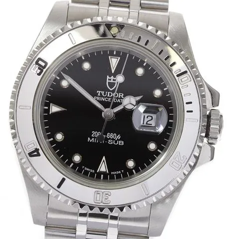 Tudor 73190 33mm Stainless steel Black