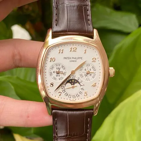 Patek Philippe Perpetual Calendar 5940R-001 37mm Rose gold Silver