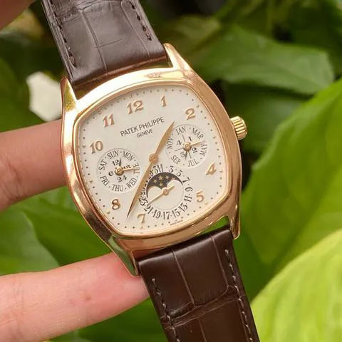 Patek Philippe Perpetual Calendar 5940R-001 37mm Rose gold Silver 1