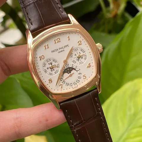 Patek Philippe Perpetual Calendar 5940R-001 37mm Rose gold Silver 3