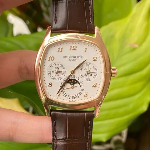 Patek Philippe Perpetual Calendar 5940R-001 37mm Rose gold Silver 4