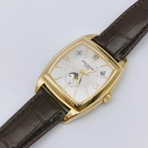 Patek Philippe Gondolo 5135J 38mm Yellow gold Silver 4