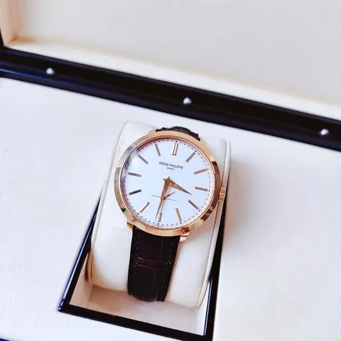 Patek Philippe Calatrava 5123R-001 38mm Rose gold Silver 3