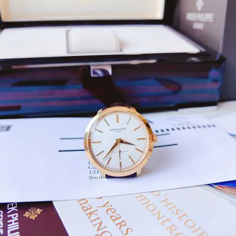 Patek Philippe Calatrava 5123R-001 38mm Rose gold Silver 5