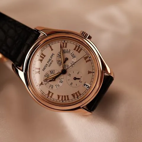 Patek Philippe Annual Calendar 5035R 37mm Rose gold Cream 1