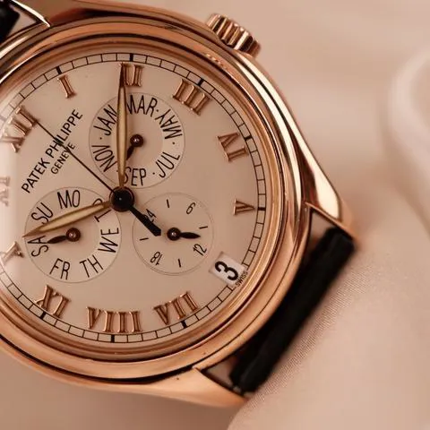 Patek Philippe Annual Calendar 5035R 37mm Rose gold Cream 4