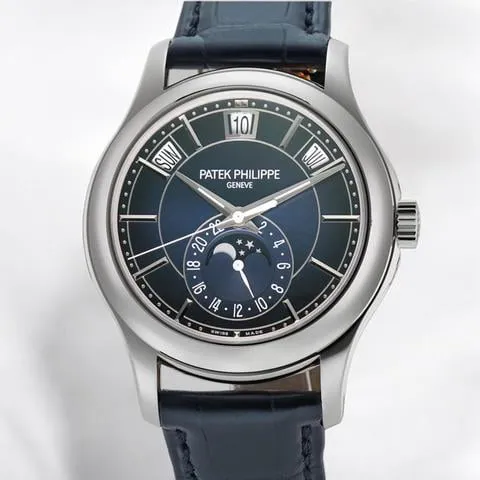 Patek Philippe Annual Calendar 5205G-013 40mm White gold Blue 1