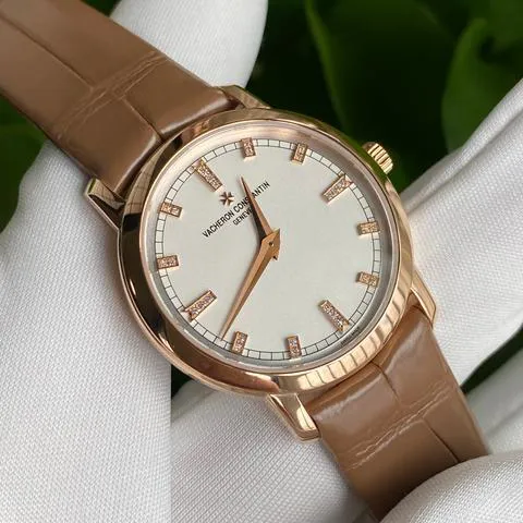 Vacheron Constantin Traditionnelle 25155/000R-9585 30mm Rose gold Silver 1