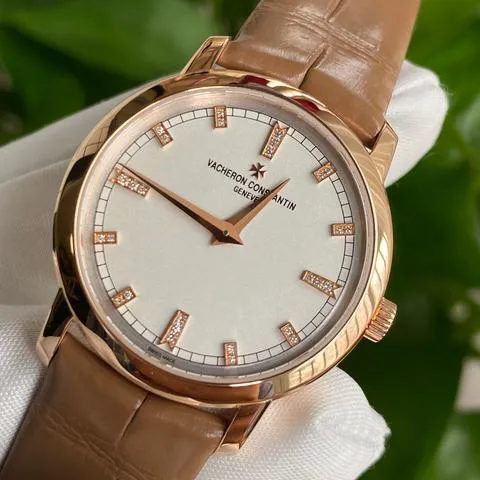 Vacheron Constantin Traditionnelle 25155/000R-9585 30mm Rose gold Silver 7