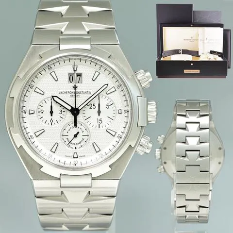 Vacheron Constantin Overseas Chronograph 49150 42mm Stainless steel White