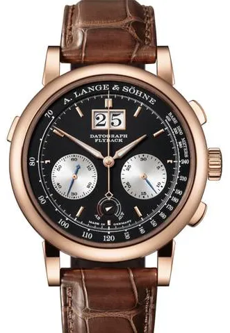 A. Lange & Söhne Datograph 405.031 41mm Rose gold Black