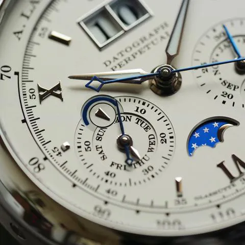 A. Lange & Söhne Datograph 410.025 41mm Platinum Silver 2