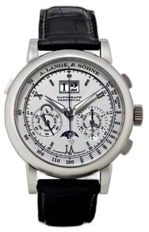 A. Lange & Söhne Datograph 410.025 41mm Platinum Silver