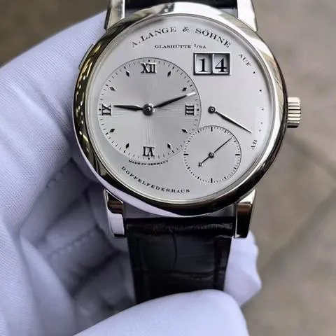 A. Lange & Söhne Lange 1 101.025 38.5mm Platinum Silver