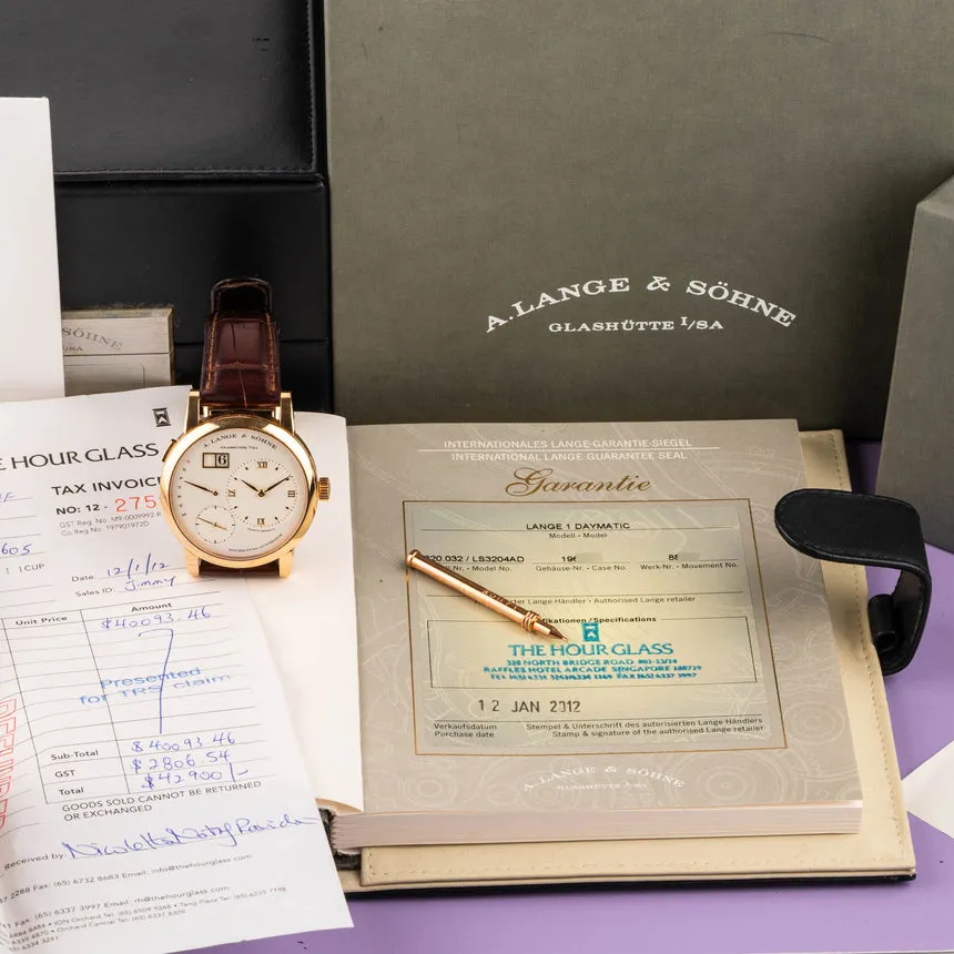 A. Lange & Söhne Lange 1 320.032 39.5mm Rose gold Silver 11