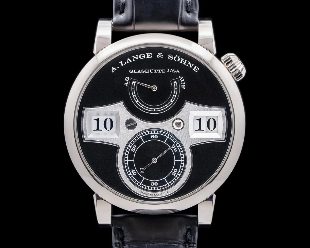 A. Lange & Söhne Lange Zeitwerk 140.029 42mm White gold Black