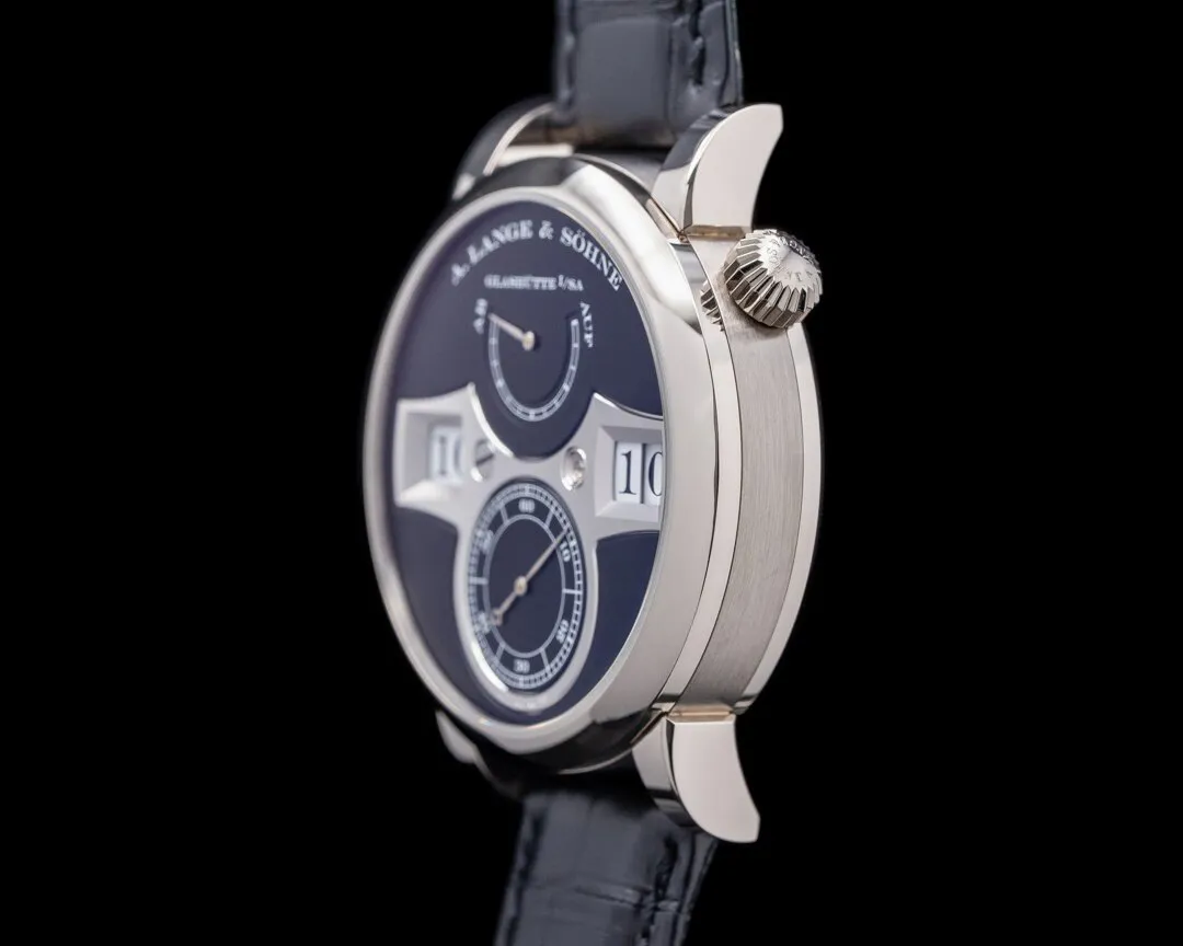 A. Lange & Söhne Lange Zeitwerk 140.029 42mm White gold Black 2