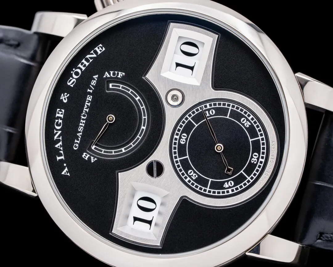 A. Lange & Söhne Lange Zeitwerk 140.029 42mm White gold Black 4