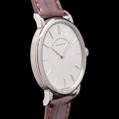 A. Lange & Söhne Saxonia 201.027 37mm White gold Silver 1