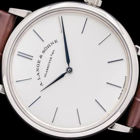 A. Lange & Söhne Saxonia 201.027 37mm White gold Silver 4