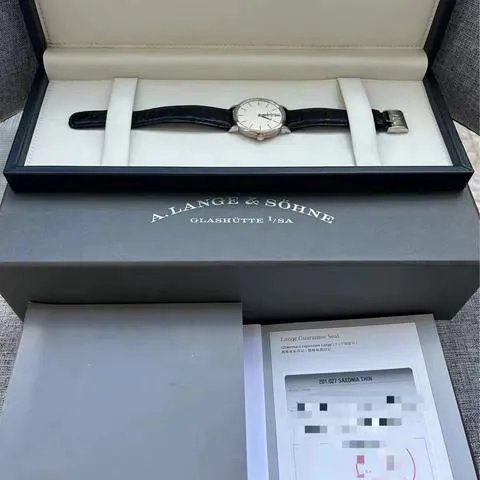 A. Lange & Söhne Saxonia 201.027 37mm White gold Silver 5