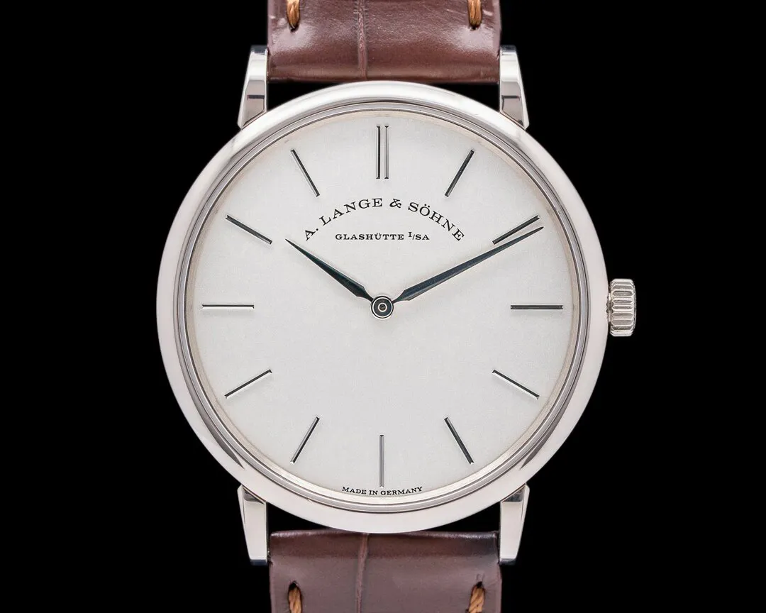 A. Lange & Söhne Saxonia 201.027 37mm White gold Silver