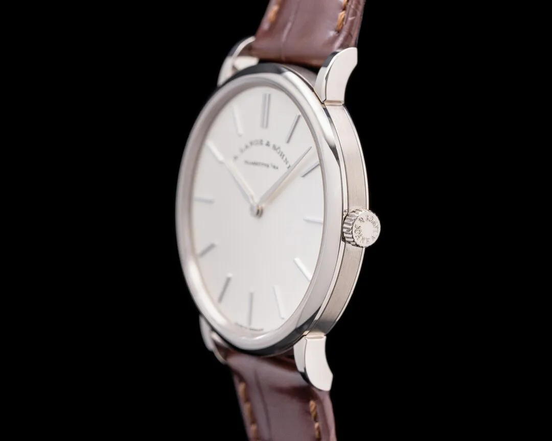 A. Lange & Söhne Saxonia 201.027 37mm White gold Silver 2