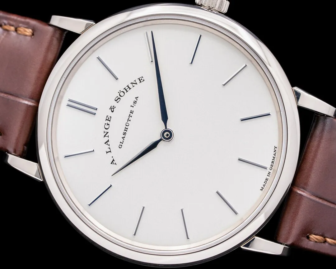 A. Lange & Söhne Saxonia 201.027 37mm White gold Silver 4