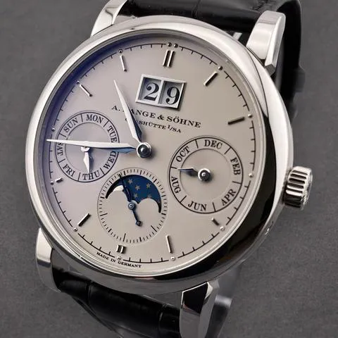 A. Lange & Söhne Saxonia 330.025 E 38.5mm Platinum Silver