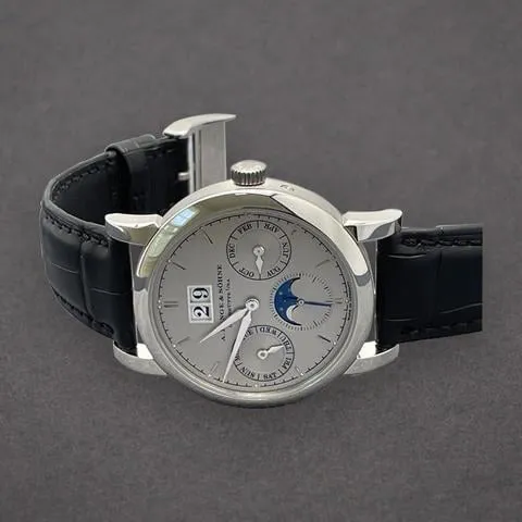 A. Lange & Söhne Saxonia 330.025 E 38.5mm Platinum Silver 4