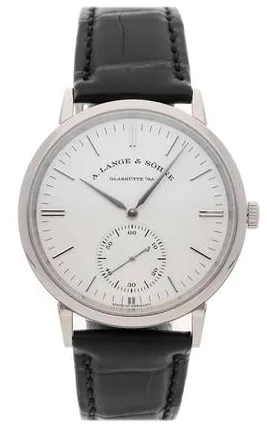 A. Lange & Söhne Saxonia 380.027 38mm White gold Silver