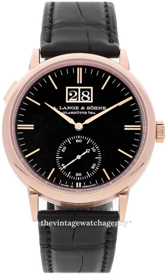 A. Lange & Söhne Saxonia 381.031 39mm Rose gold Black