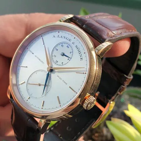 A. Lange & Söhne Saxonia 385.032 40mm Rose gold Silver 1