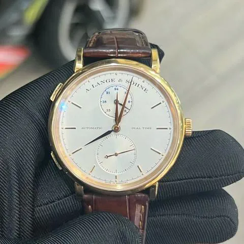 A. Lange & Söhne Saxonia 385.032 40mm Rose gold Silver 2