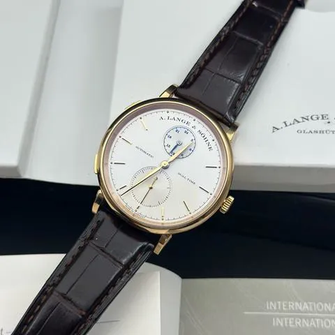 A. Lange & Söhne Saxonia 385.032 40mm Rose gold Silver 1