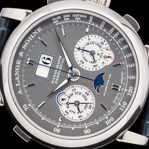 A. Lange & Söhne Saxonia 410.038E 41mm White gold Gray 4