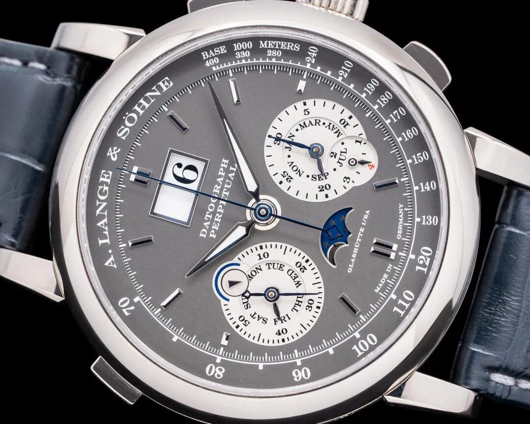 A. Lange & Söhne Saxonia 410.038E 41mm White gold Gray 4