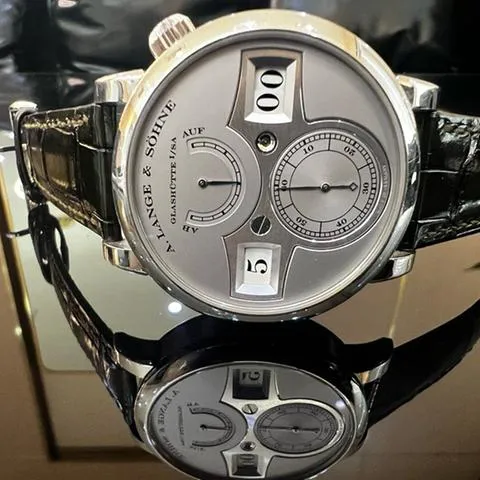 A. Lange & Söhne Zeitwerk 140.025 42mm Platinum Silver 1