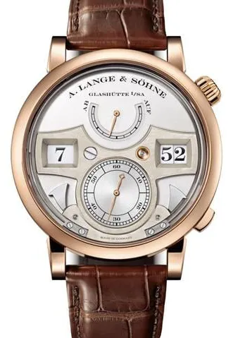 A. Lange & Söhne Zeitwerk 145.032 44mm Rose gold Silver